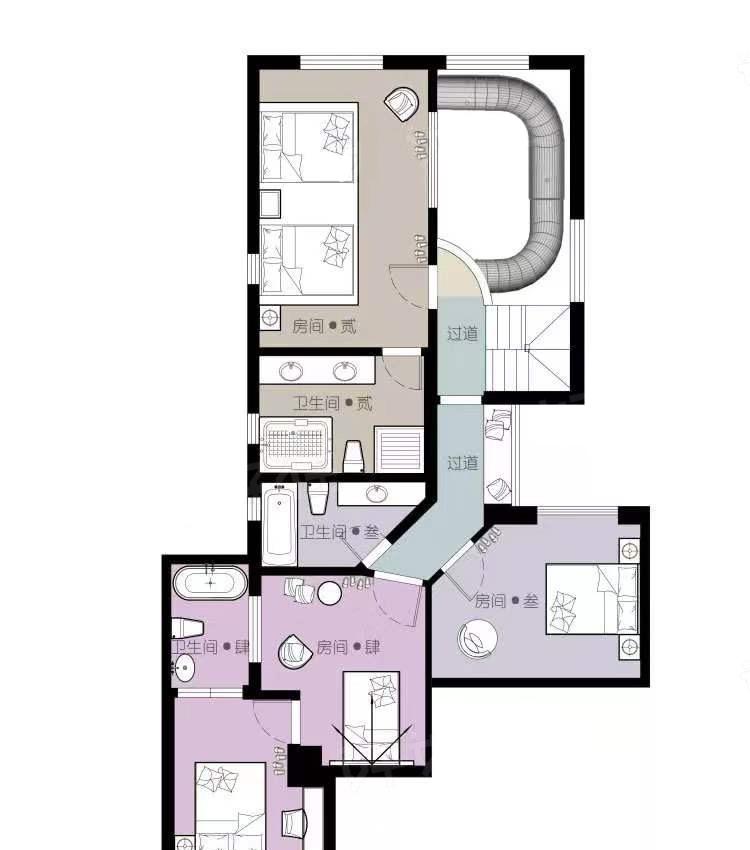 城市中心复式“游乐场” | 亲子空间设计与改造-3