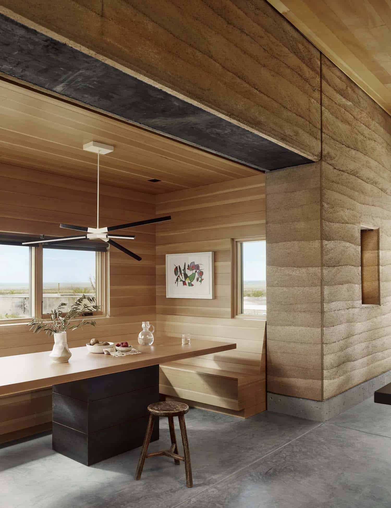 See this remarkable rammed earth house nestled on a Texas ranch-11