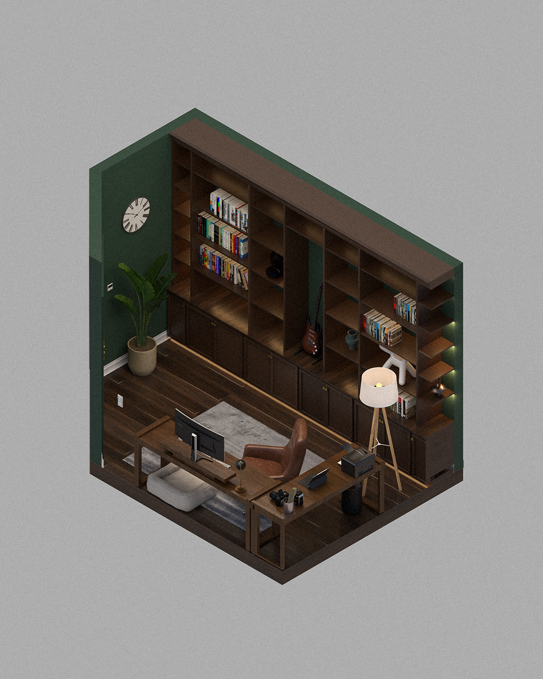 办公室设计（居家办公等空间改造项目）-6