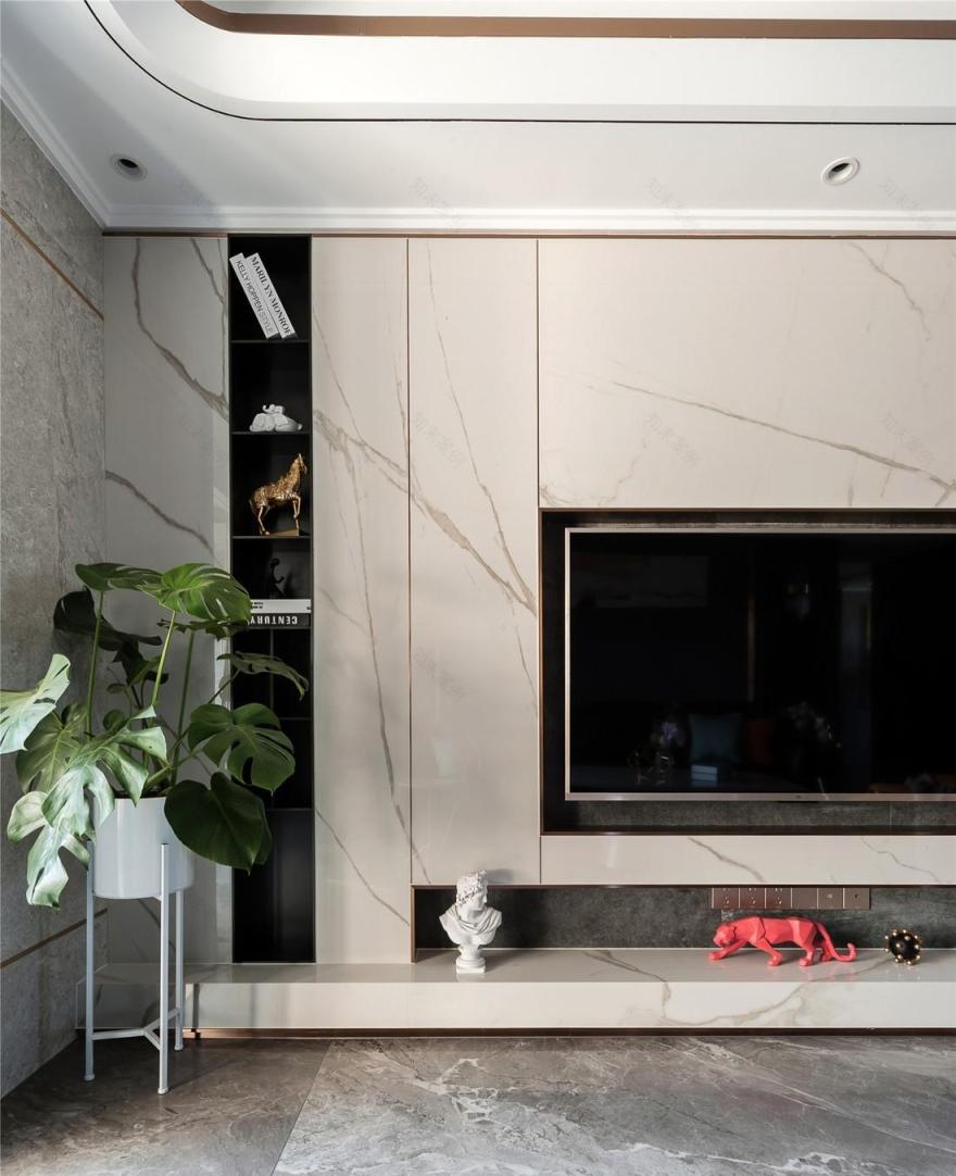 120㎡老气精装房掰成时髦精致轻奢风-25