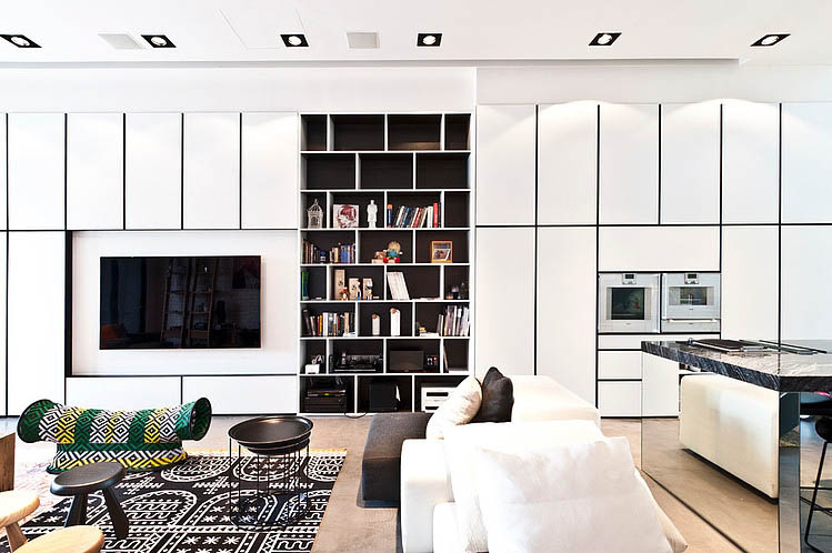 豪华别墅 现代风格新加坡时尚现代工业风格阁楼设计-11