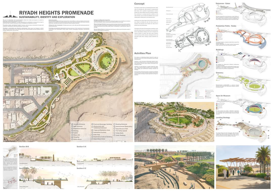 利雅得高地公园竞赛丨沙特阿拉伯利雅得丨LAND DESIGN GROUP-8