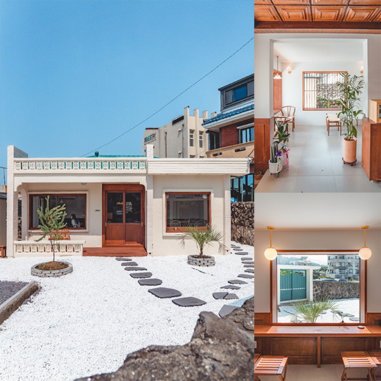 16 坪济州岛咖啡厅，舒适温馨的白色木质空间-1