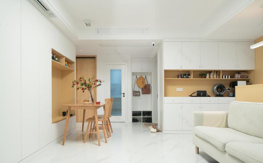 日式原木风超强收纳 140m²婚房设计-16