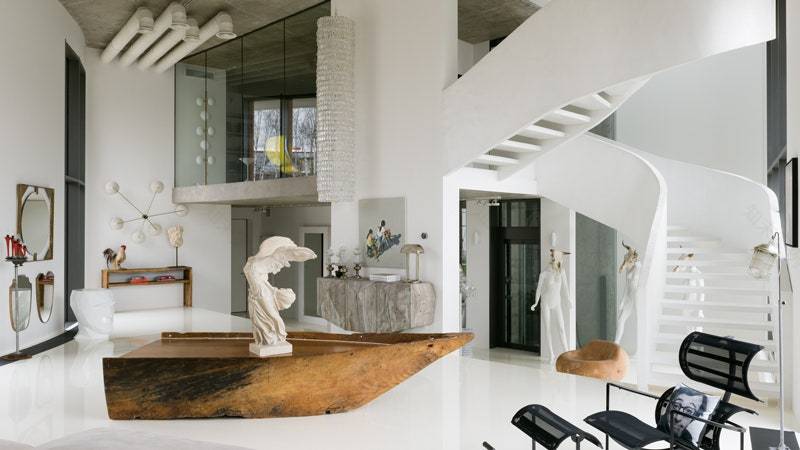 安娜·埃尔曼设计的莫斯科郊区住宅丨俄罗斯莫斯科丨设计师安娜·埃尔曼,建筑师奥尔加·阿列克萨科娃,尤利娅·布尔杜娃-2