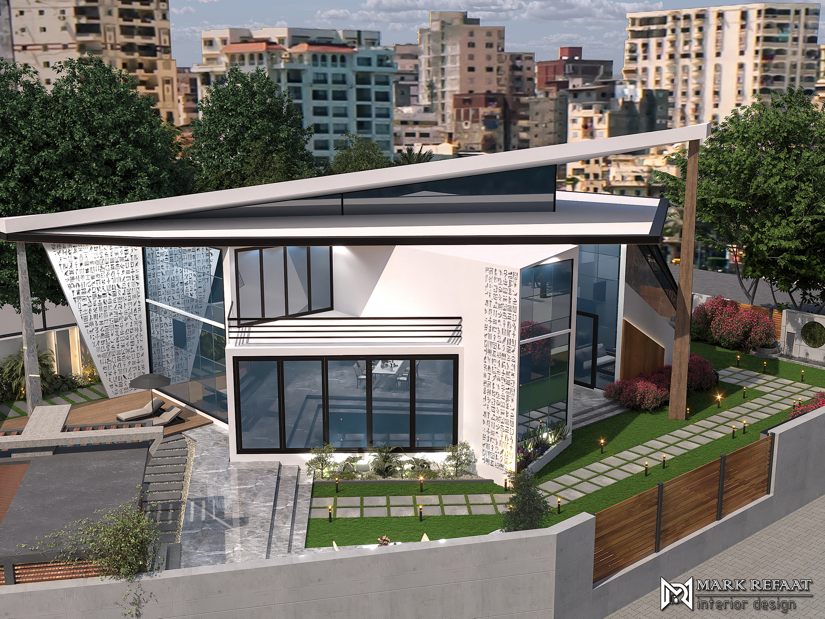 现代别墅设计（古埃及风格）-6