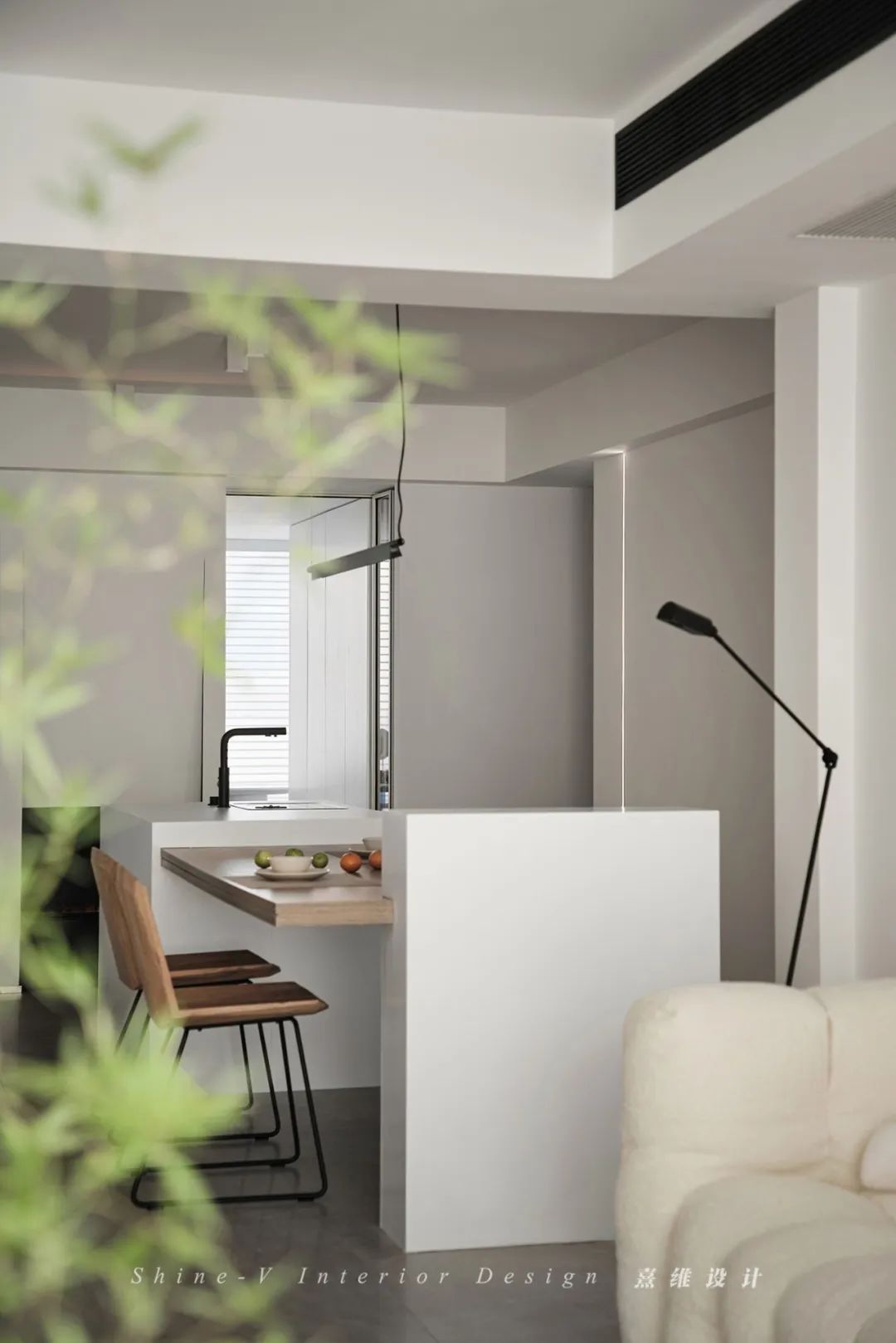 逾白 · 115㎡纯白空间,开放式客餐设计丨中国南京丨熹维设计-43