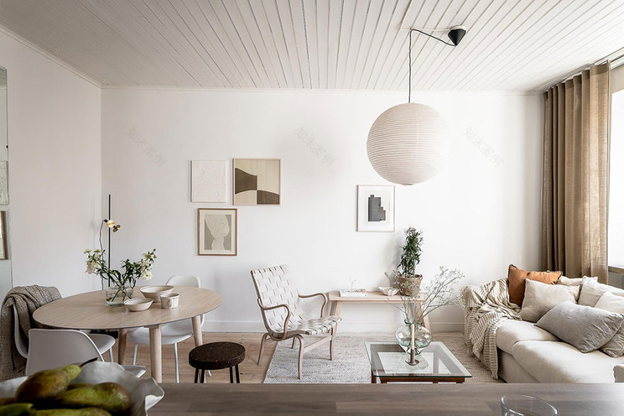 哥德堡 37 平米小公寓的巧妙分区设计-9