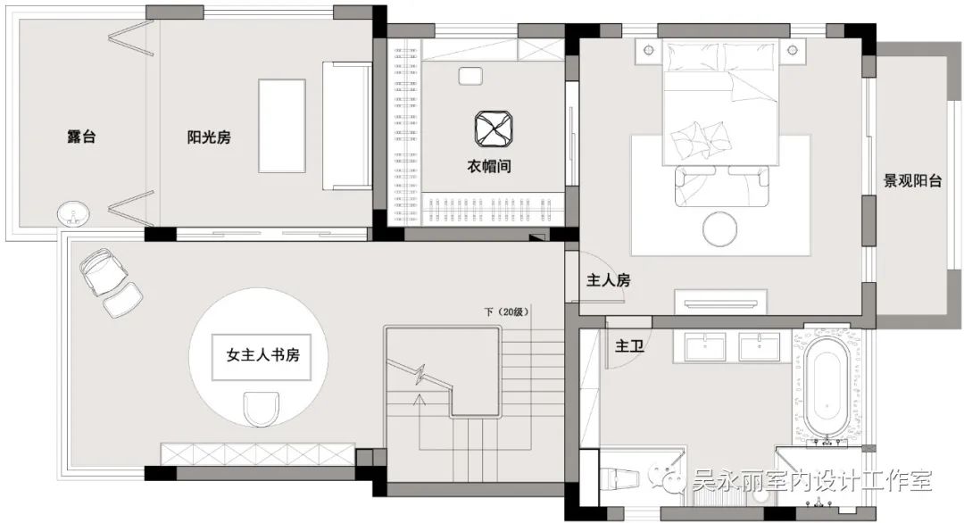 惠州御湾雅墅新中式轻奢风设计-76