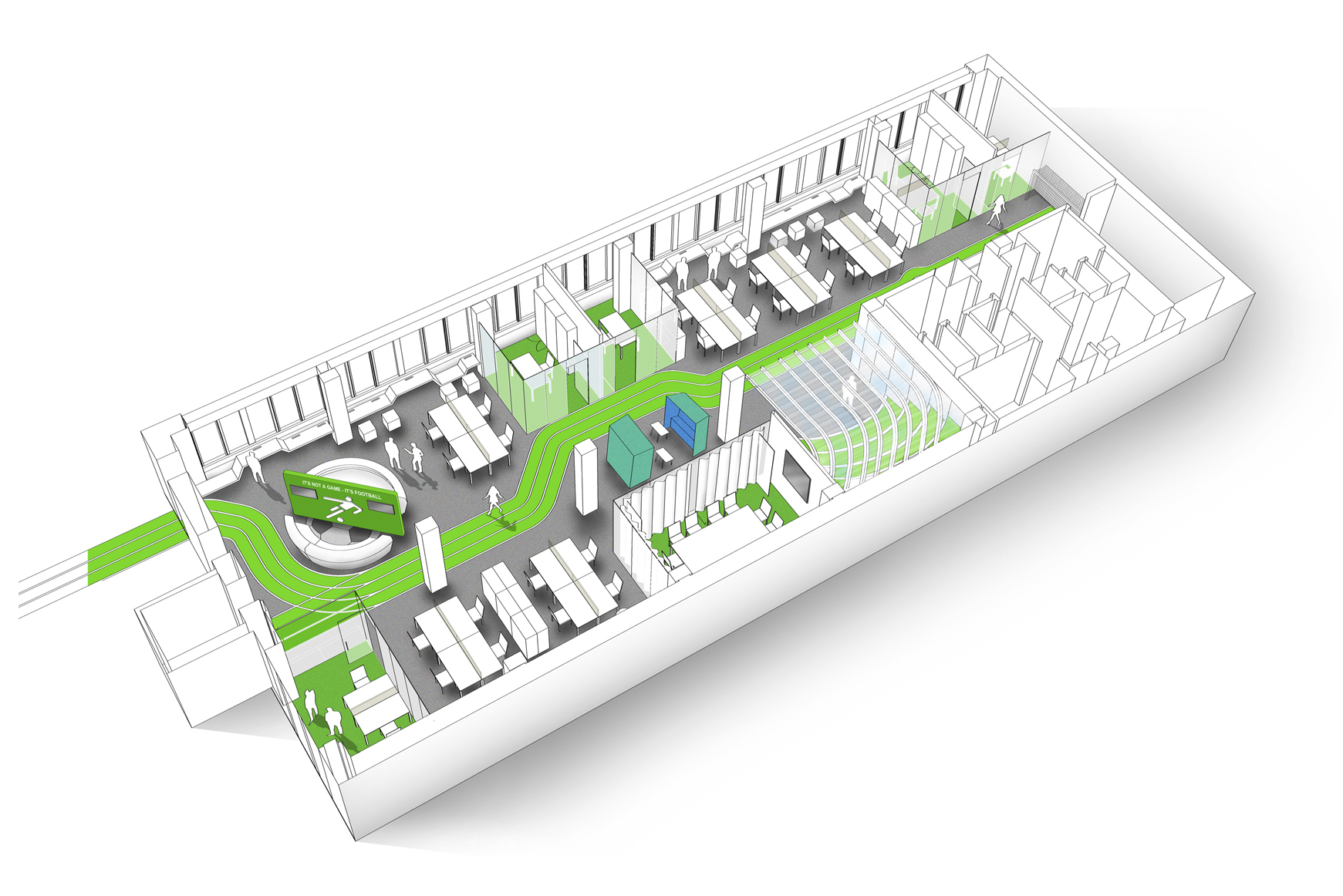 绿意盎然的足球主题办公室-46