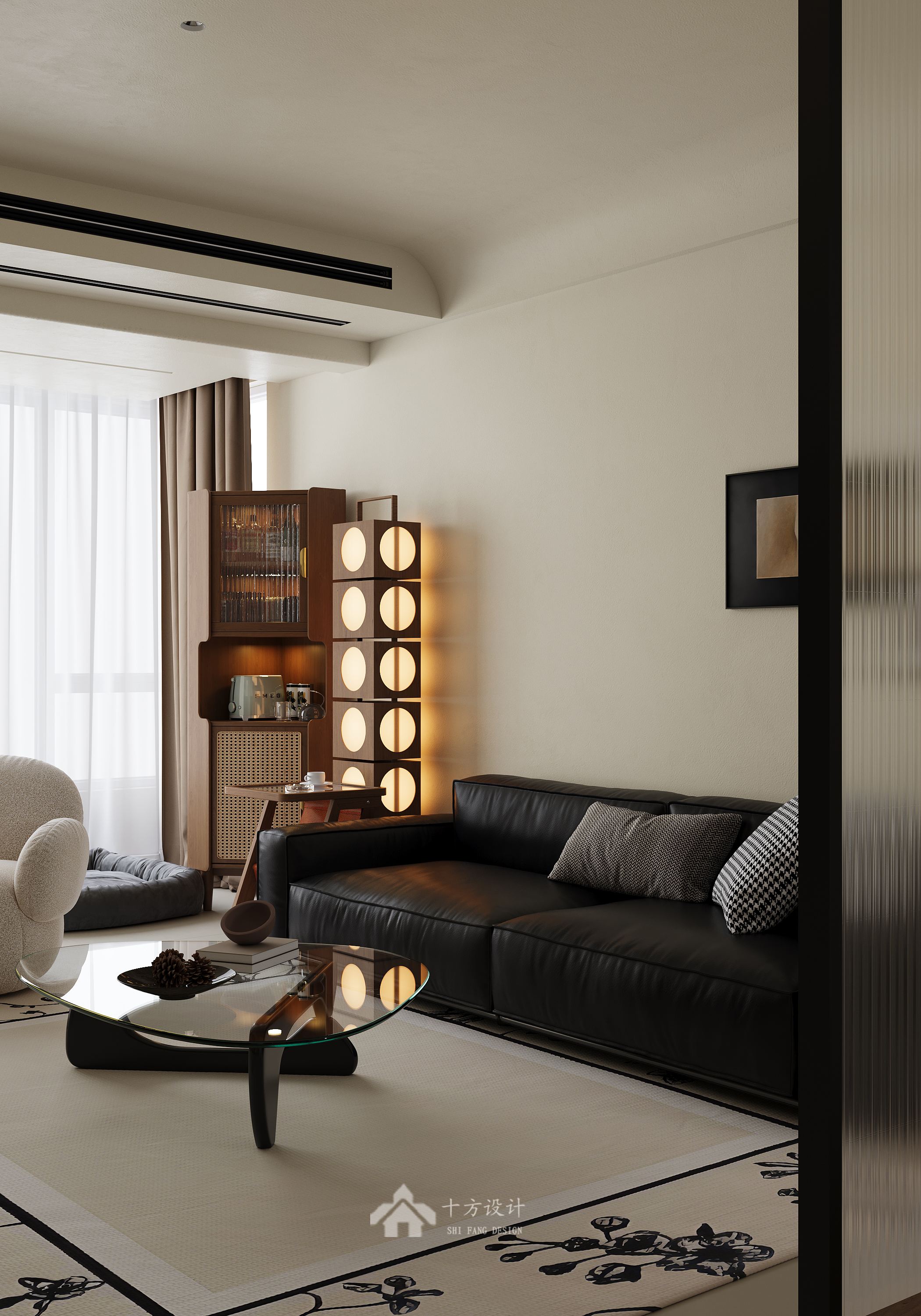 现代中古风整面电视柜真的很香-6