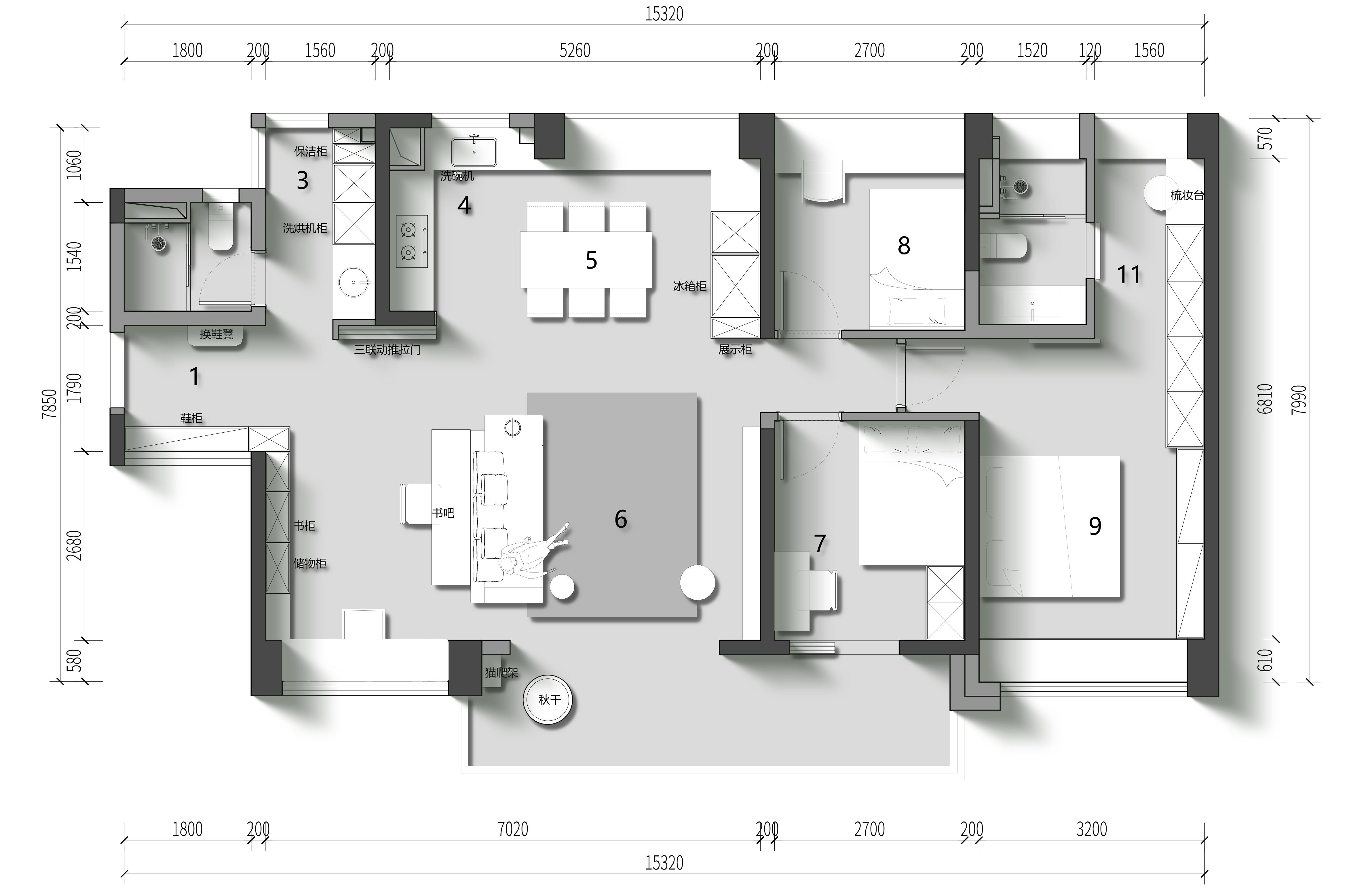 广州万科城市之光-中古风样板房设计-0