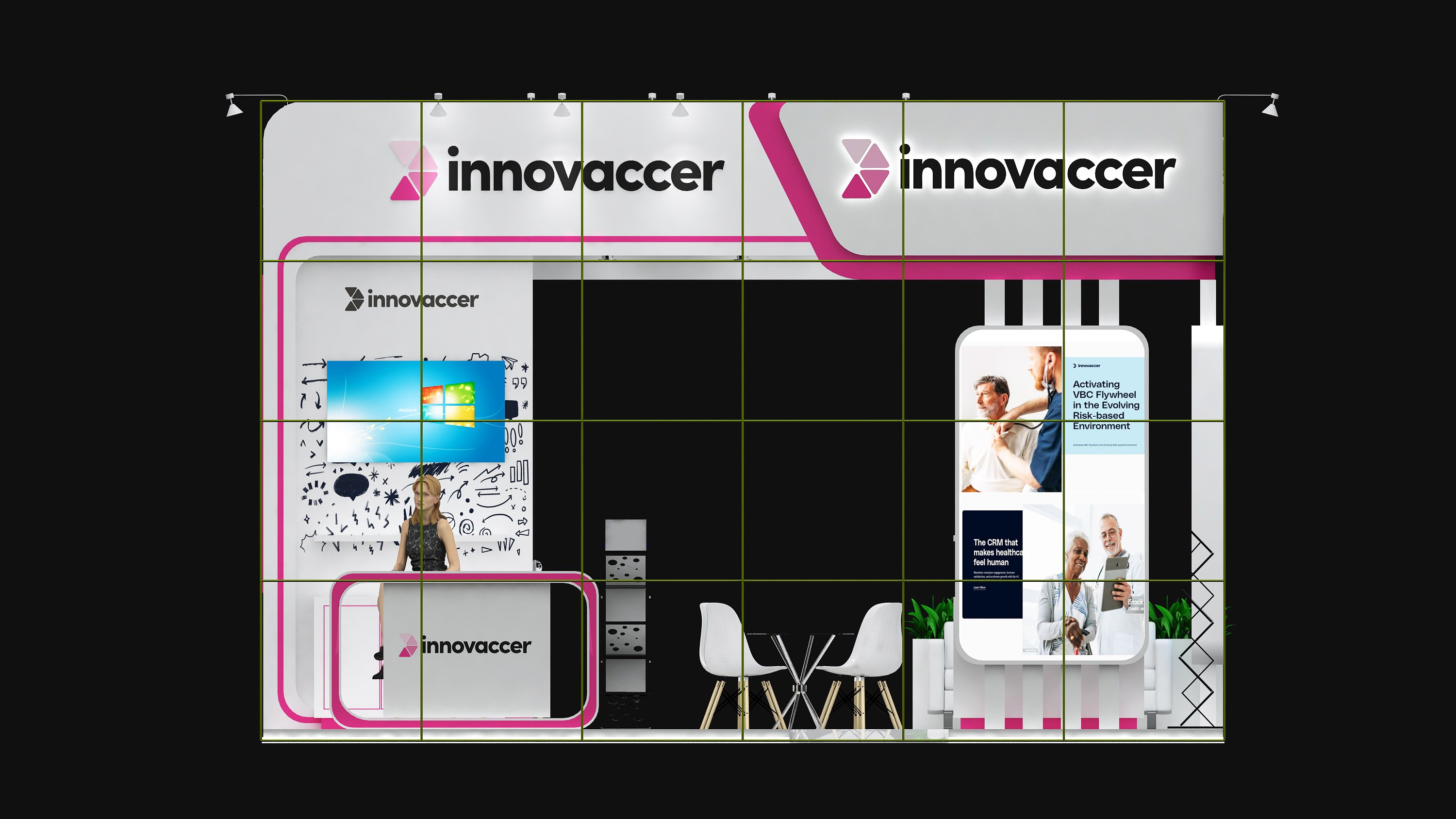 INNOVACCER 6X5M STALL DESIGN IN DUBAI-9