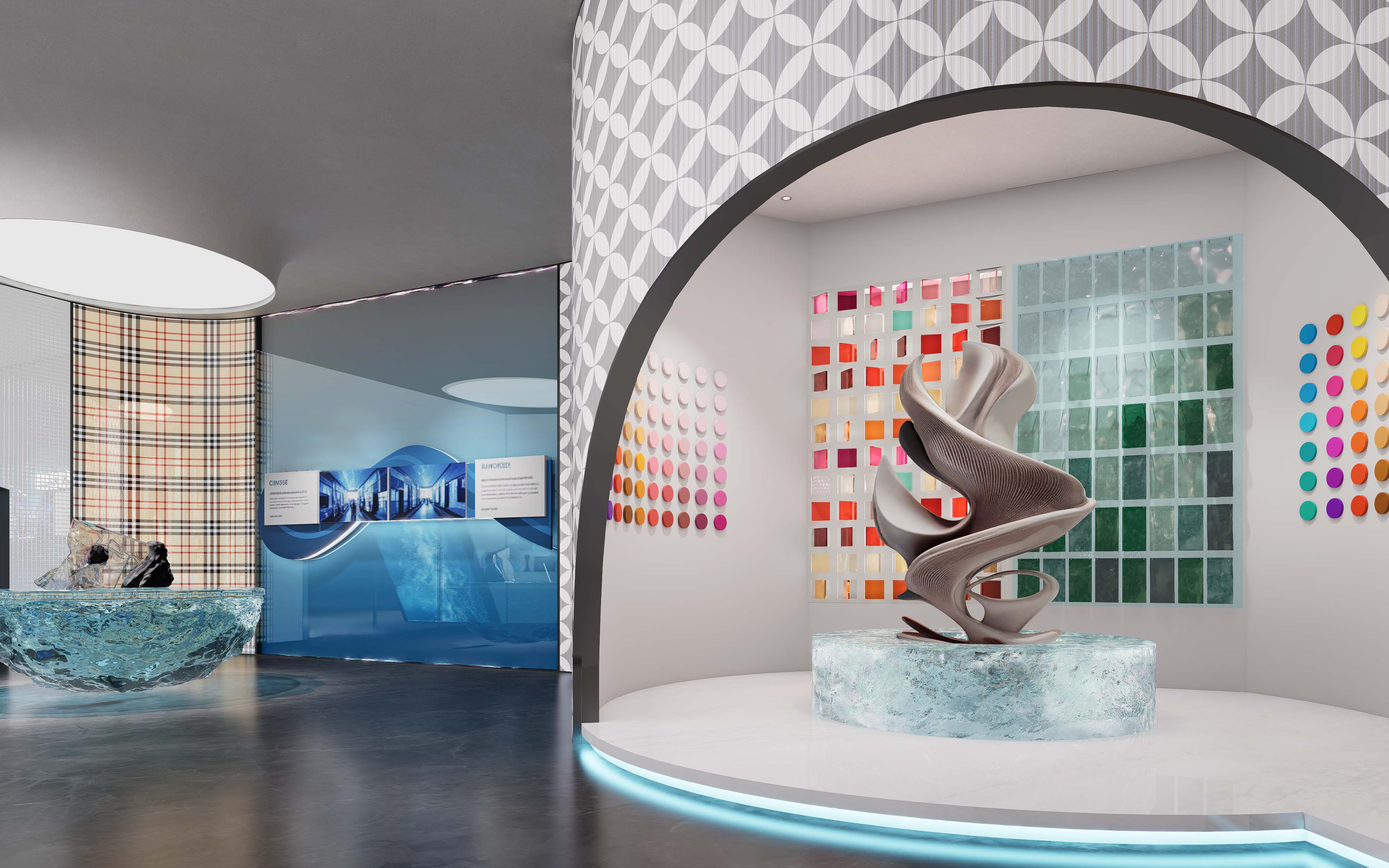 玻璃展厅设计｜朴术空间设计-3