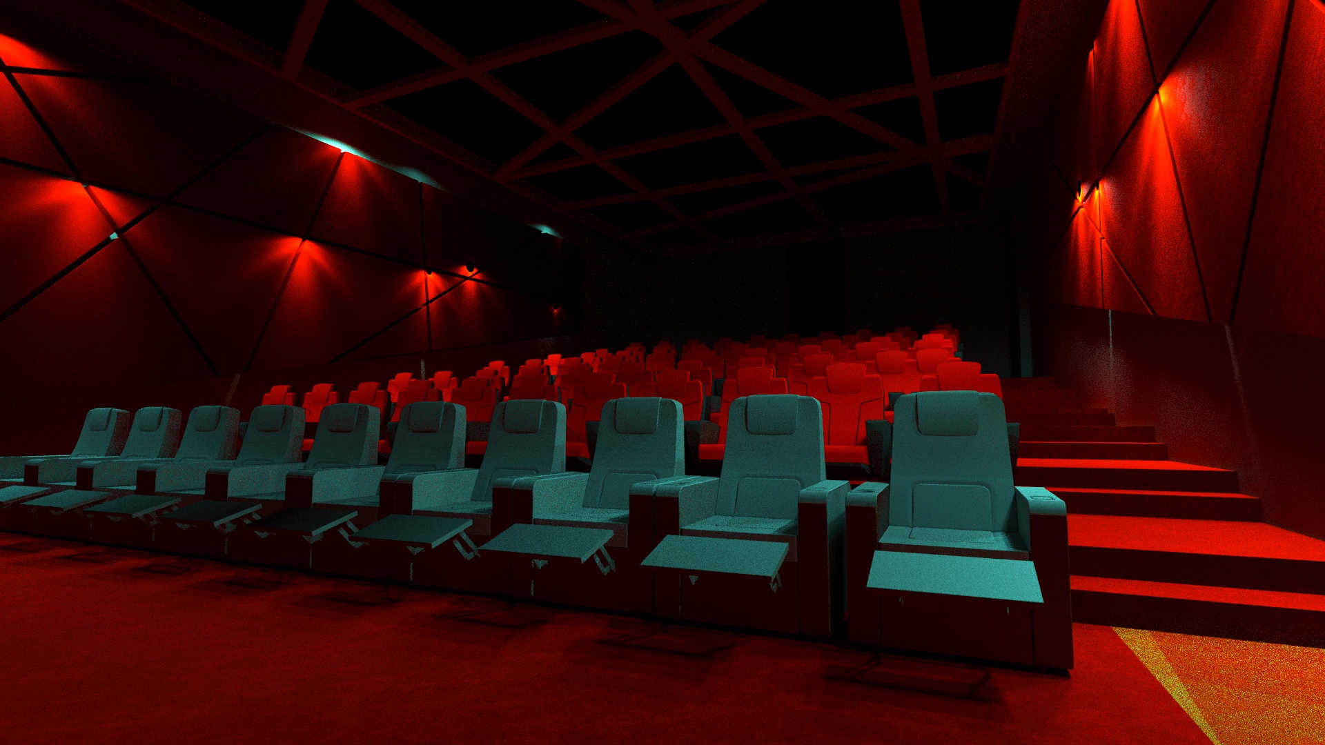 Cinema interior design and working drawings-2