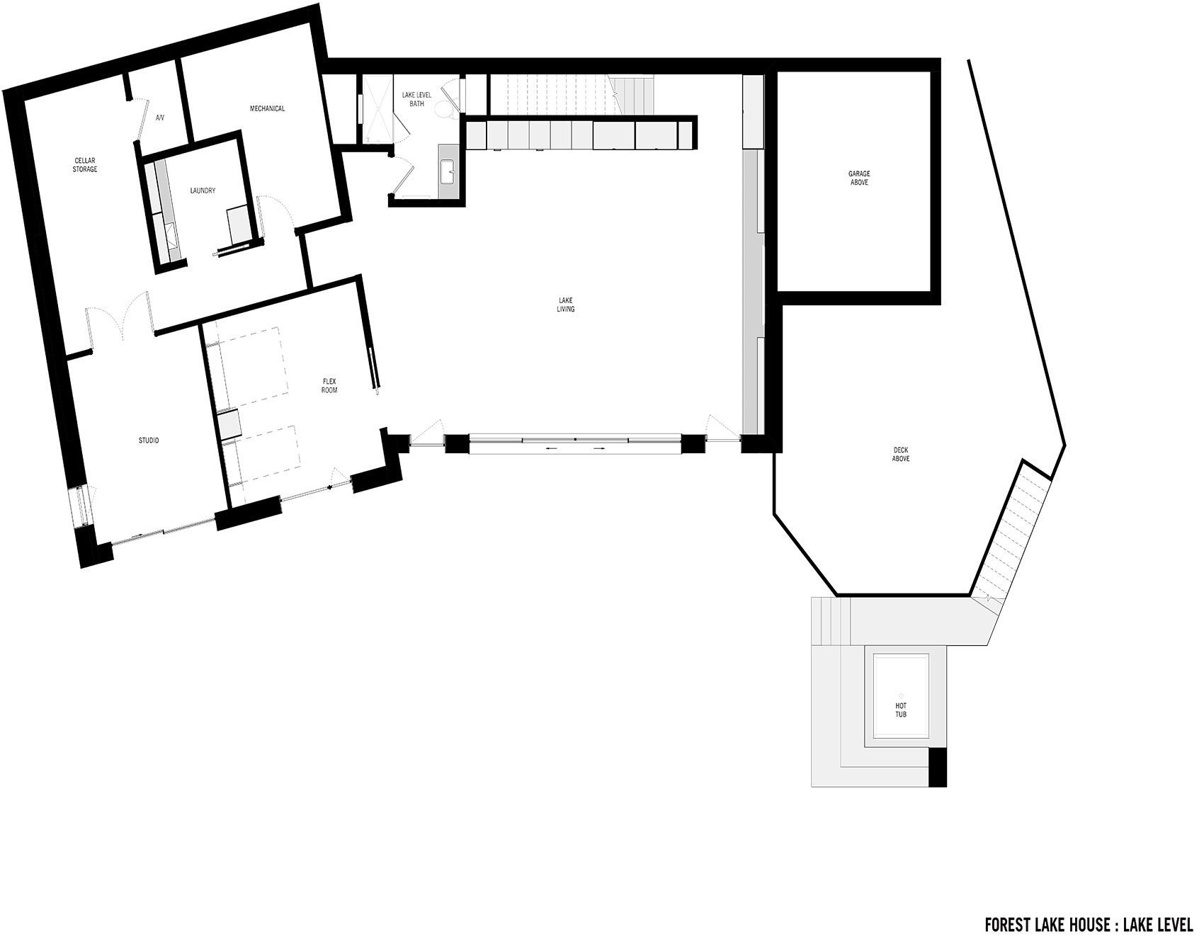 森林湖畔别墅丨美国丨Pachano & Vollert Architecture-66