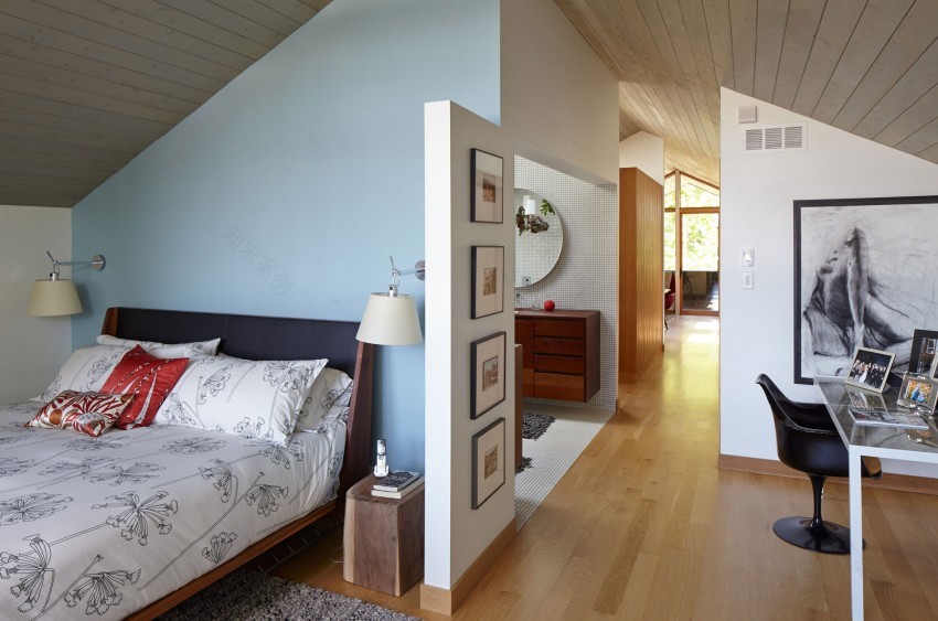 现代时尚两层半住宅-22