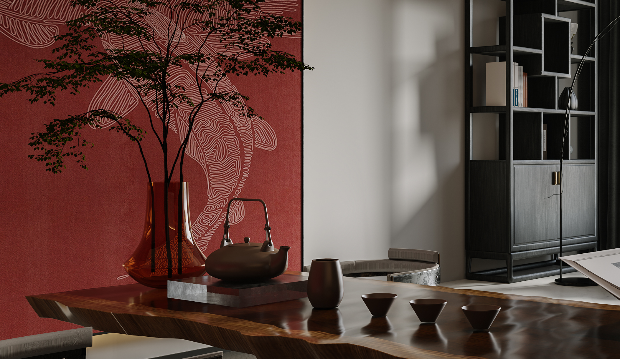 现代简约平层空间丨左舍-40