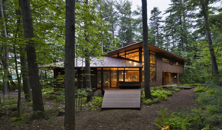 Lakeside Camping in New Hampshire Designed For Three Generations-29