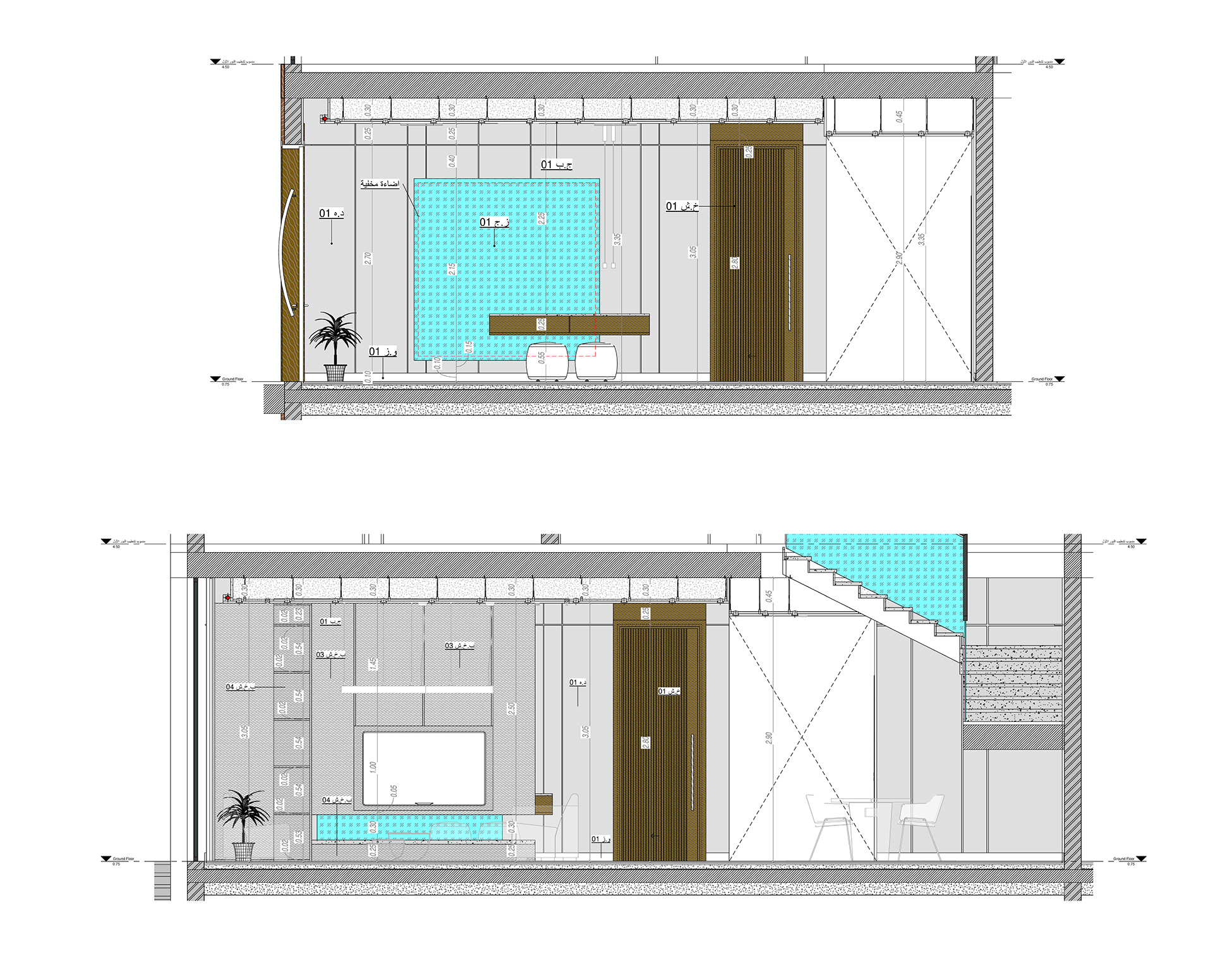 RA 住宅  室内套餐丨沙特阿拉伯丨Bariq Consultants-27