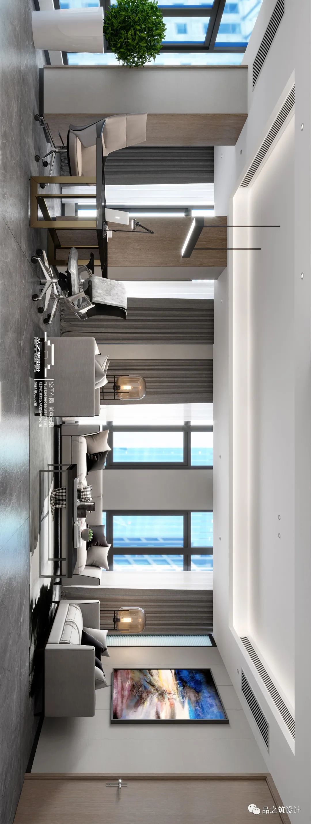 桂林泉汇办公大楼,现代风空间设计-14