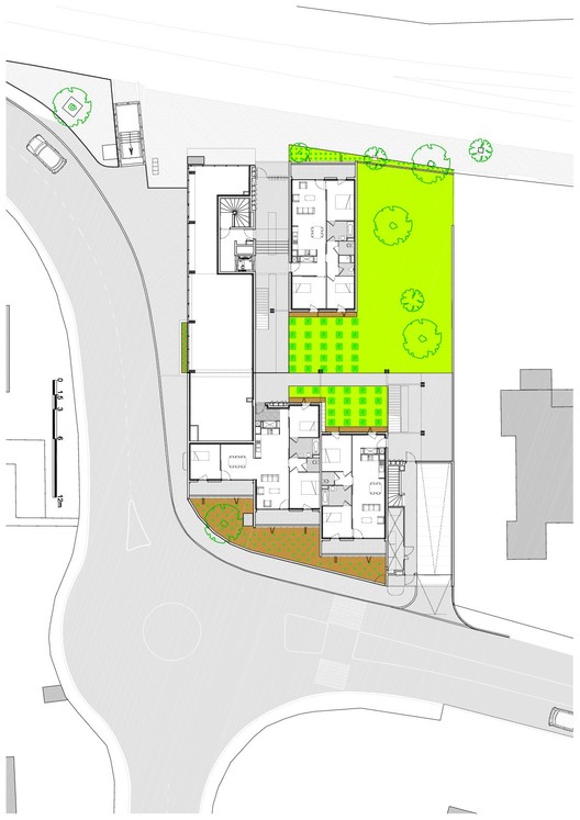 融合绿意的法国 Mouans·Sartou· 社会住宅与商铺设计-13