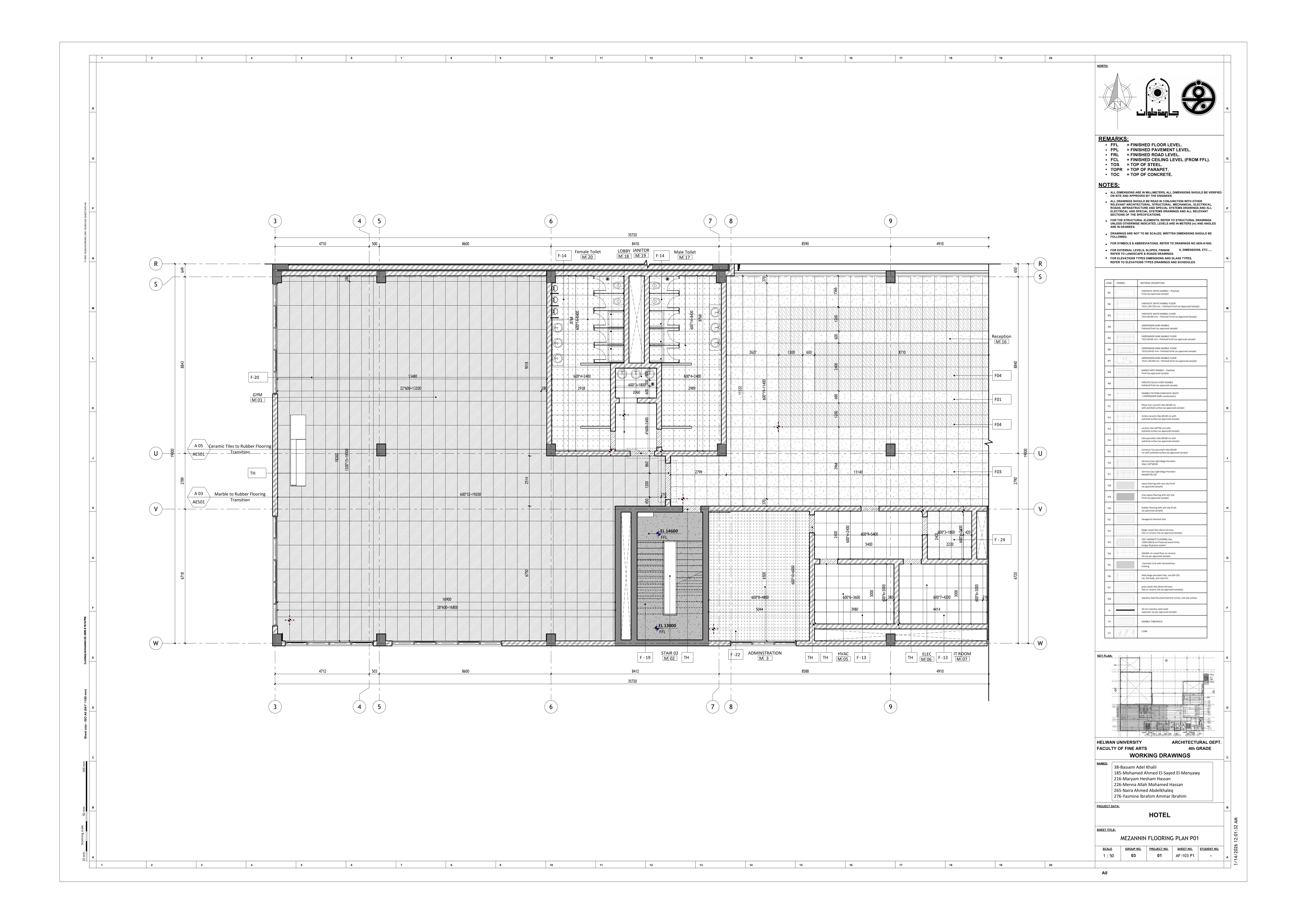 Blue Hotel | 3-Star Hotel Working Drawings-43