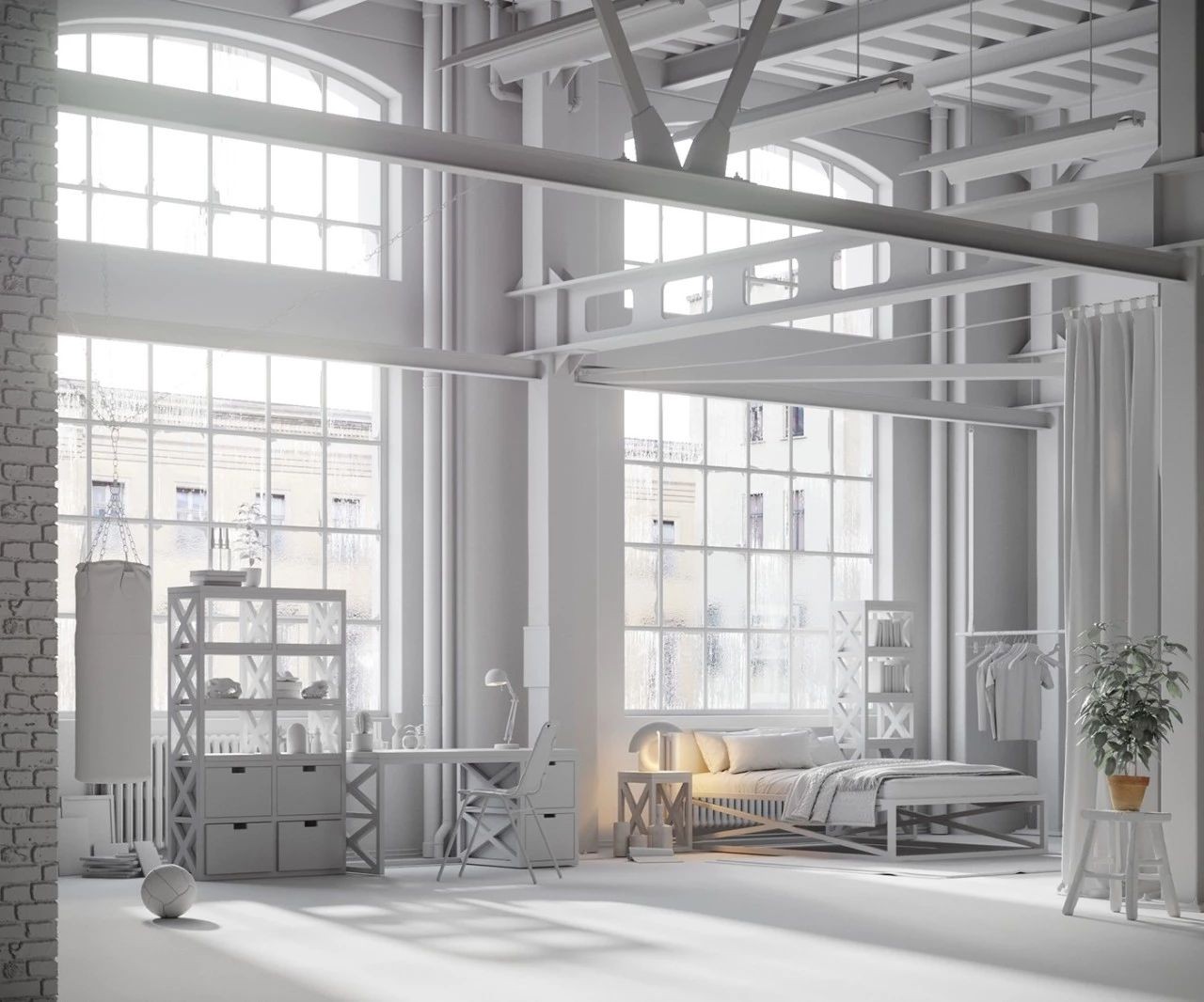 看看这工业风LOFT的效果图丨别拿照片骗我-16