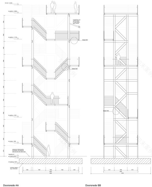 荷兰 Bergschenhoek 三维迷宫观景塔-26