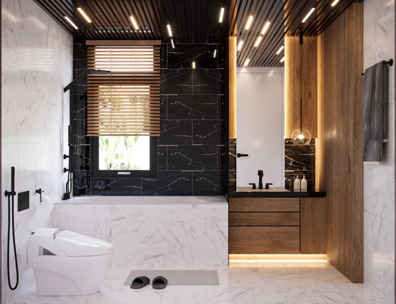 HO TRAM VILLA 主卧及卫生间设计丨Hao Vo 和 Hoang Nguyen-9