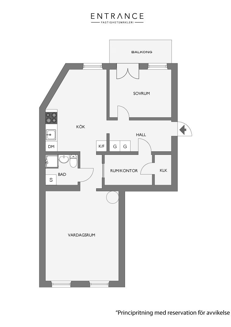 斯德哥尔摩 73 平米全白客厅不锈钢厨房公寓-40