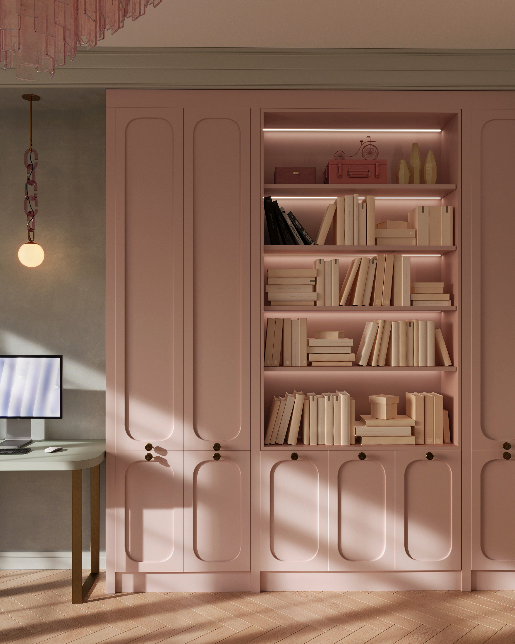 优雅的青少年卧室设计丨Serafima Suchilina-13