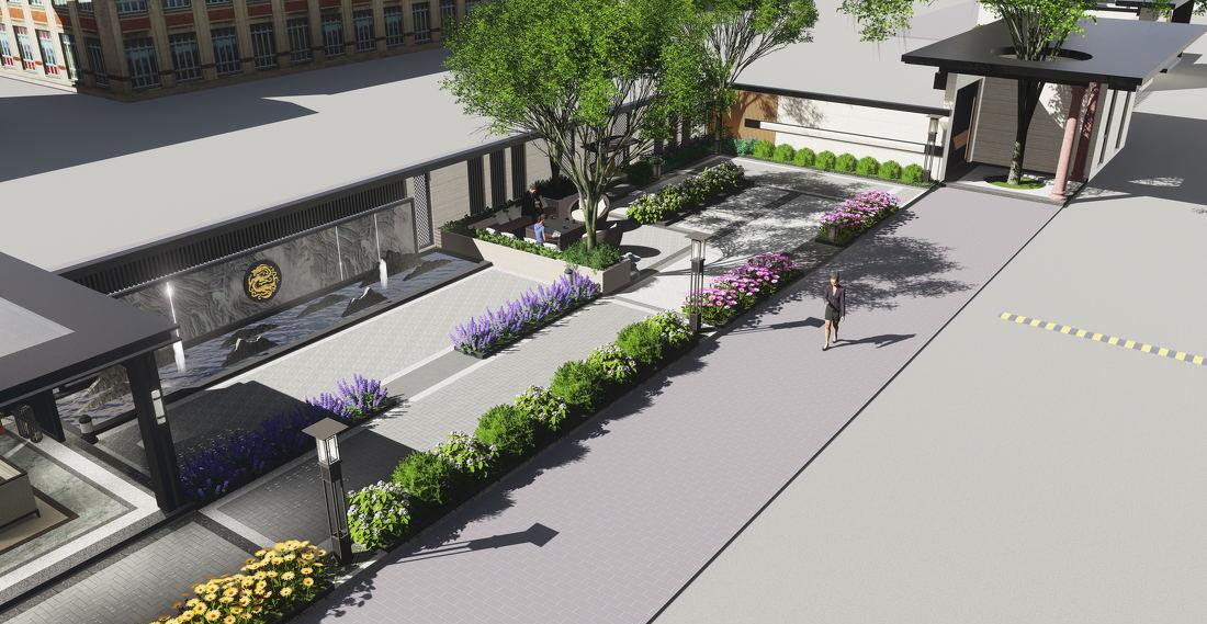 广州番禺药厂门面景观改造丨中国广州-29