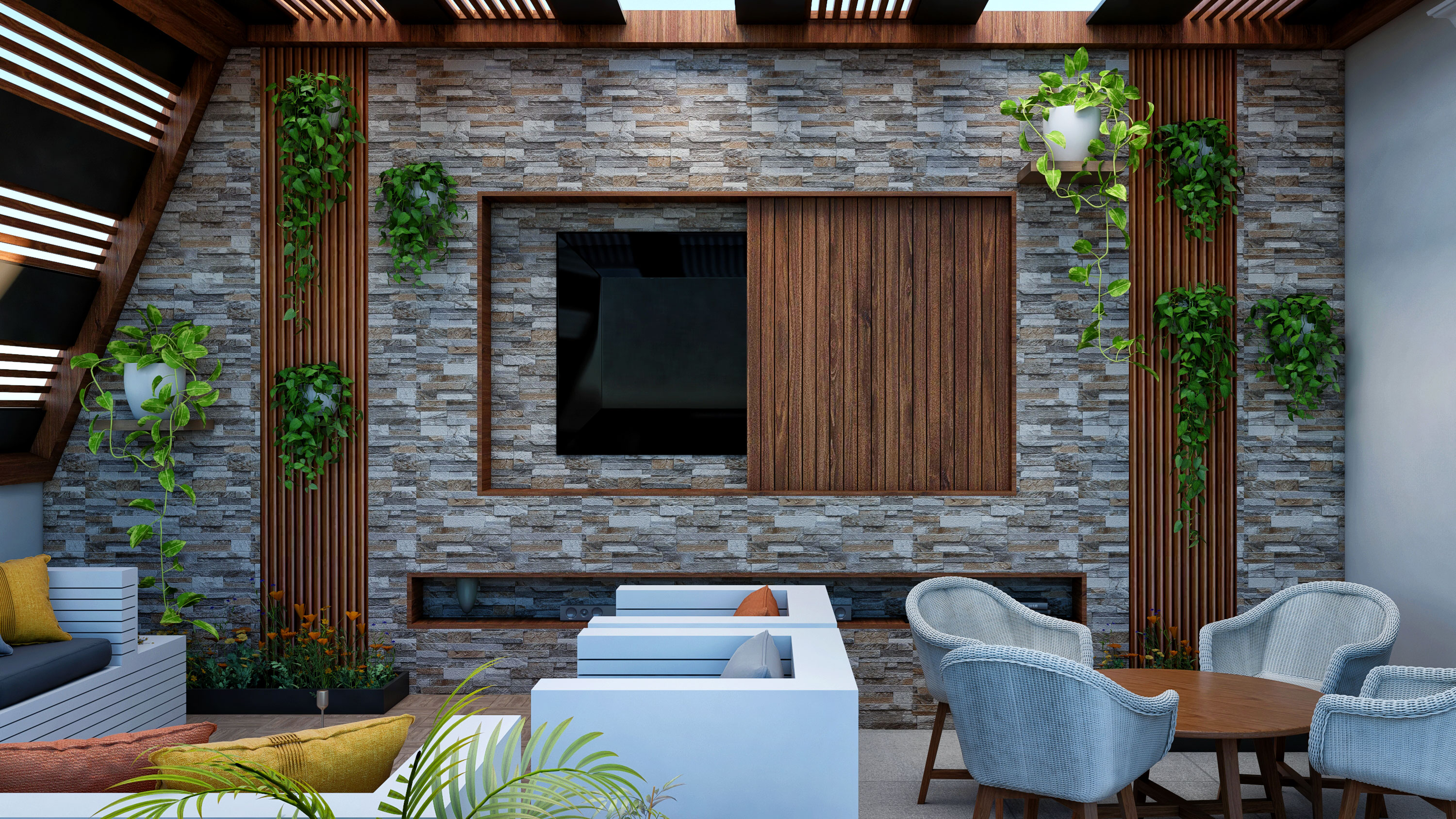 Mountain View Villas I Modern Roof Design-9