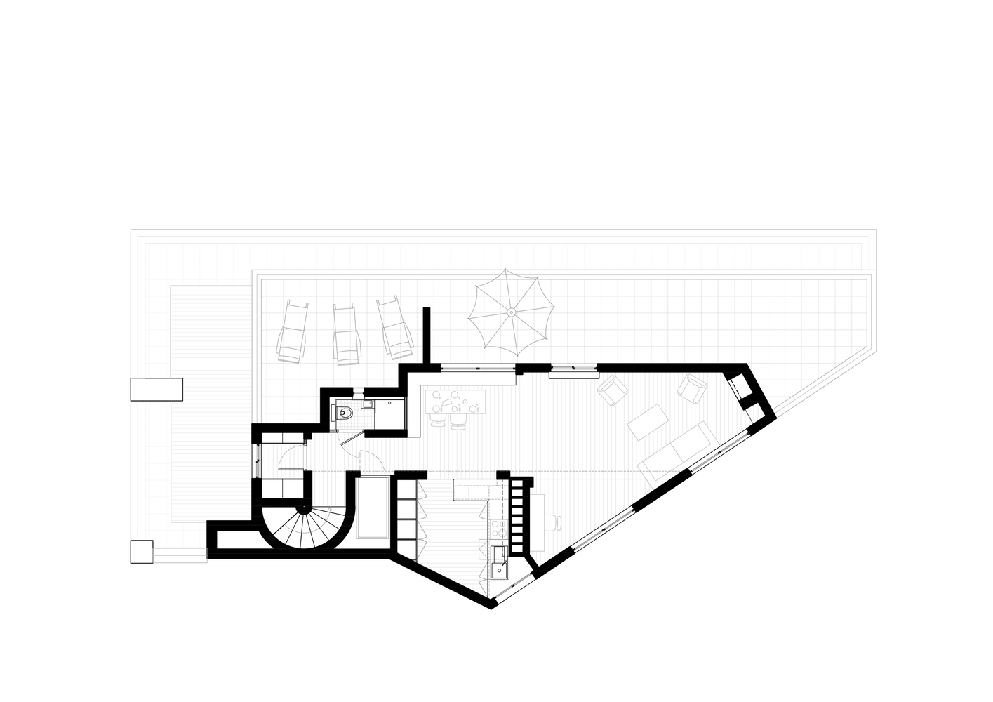 巴黎维特鲁夫别墅丨法国巴黎丨Haddock Architecture-18