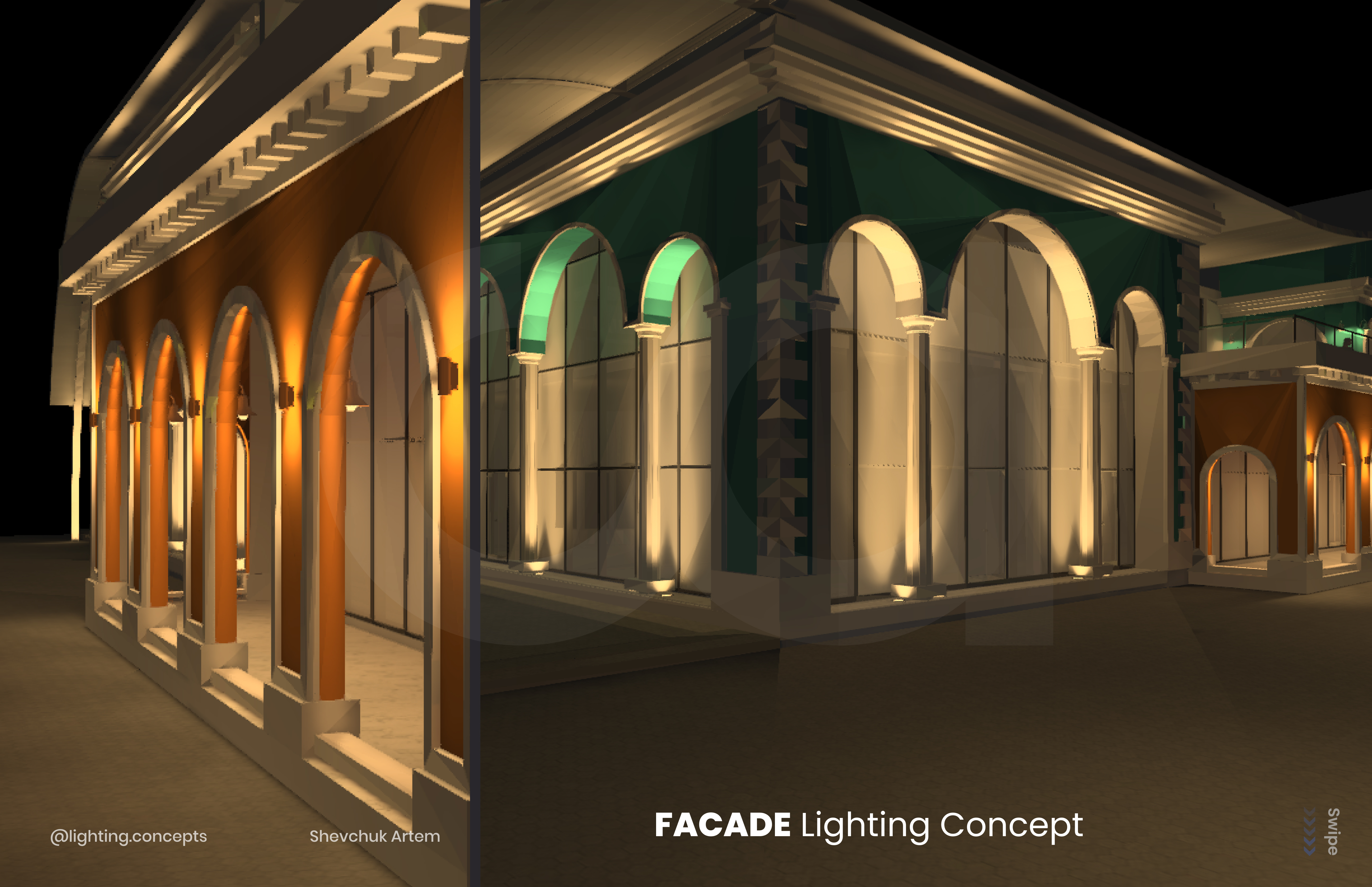FACADE Lighting Concept | Dialux Evo-2