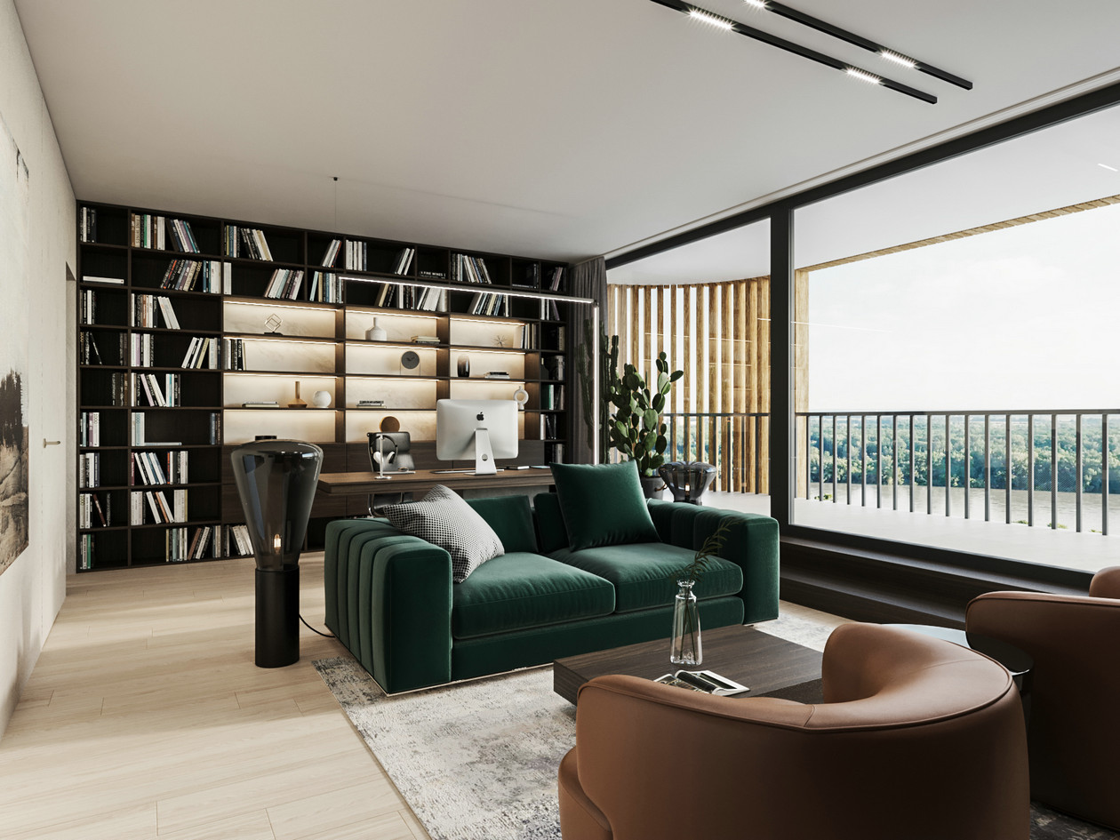 简约风大平层公寓设计-11