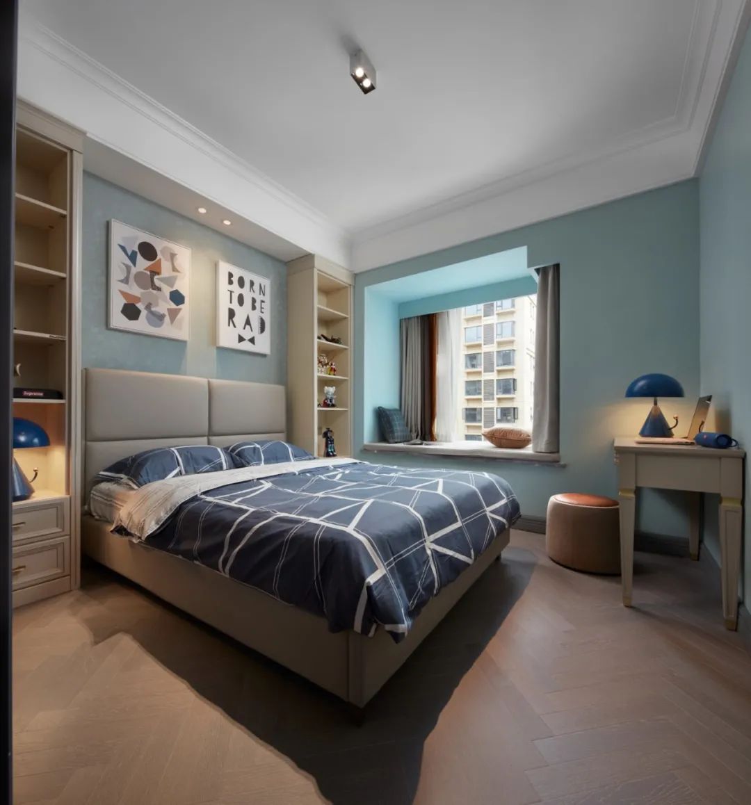 蓝色多瑙河恋曲 · 南宁四房两厅优雅空间设计丨中国南宁丨柒颜设计-72