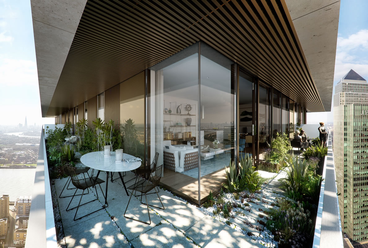 伦敦沃迪恩住宅楼——现代与自然的完美融合-2