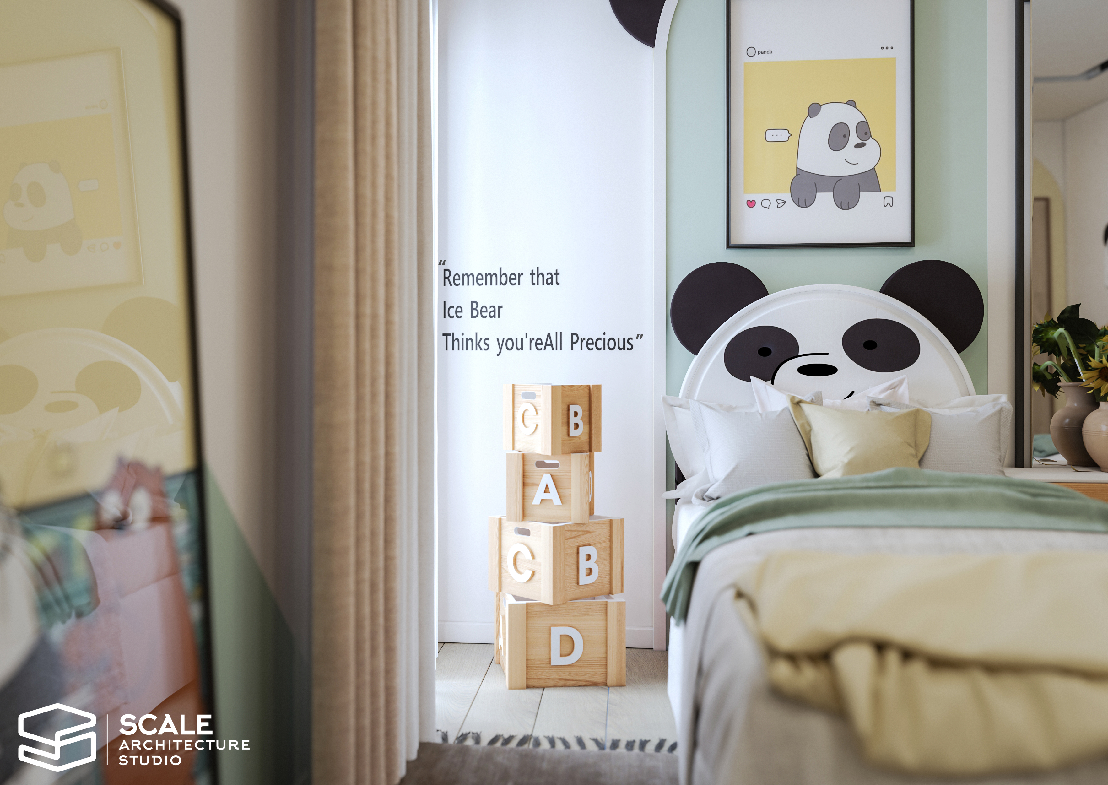 咱们裸熊儿童房风格丨Scale Architecture Studio Office-7