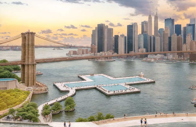 纽约东河漂浮泳池丨美国纽约-9