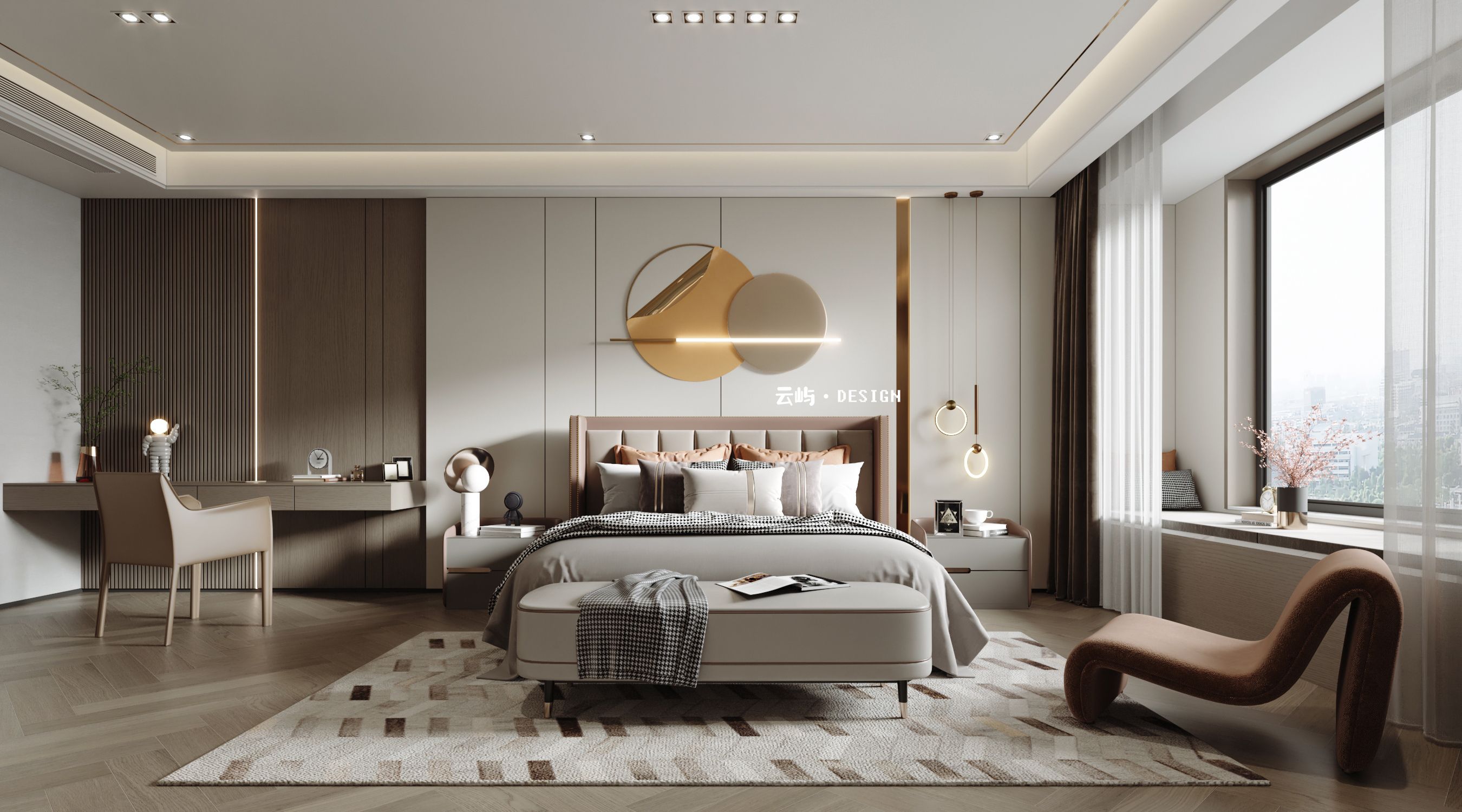 现代轻奢大平层,美式合集-18