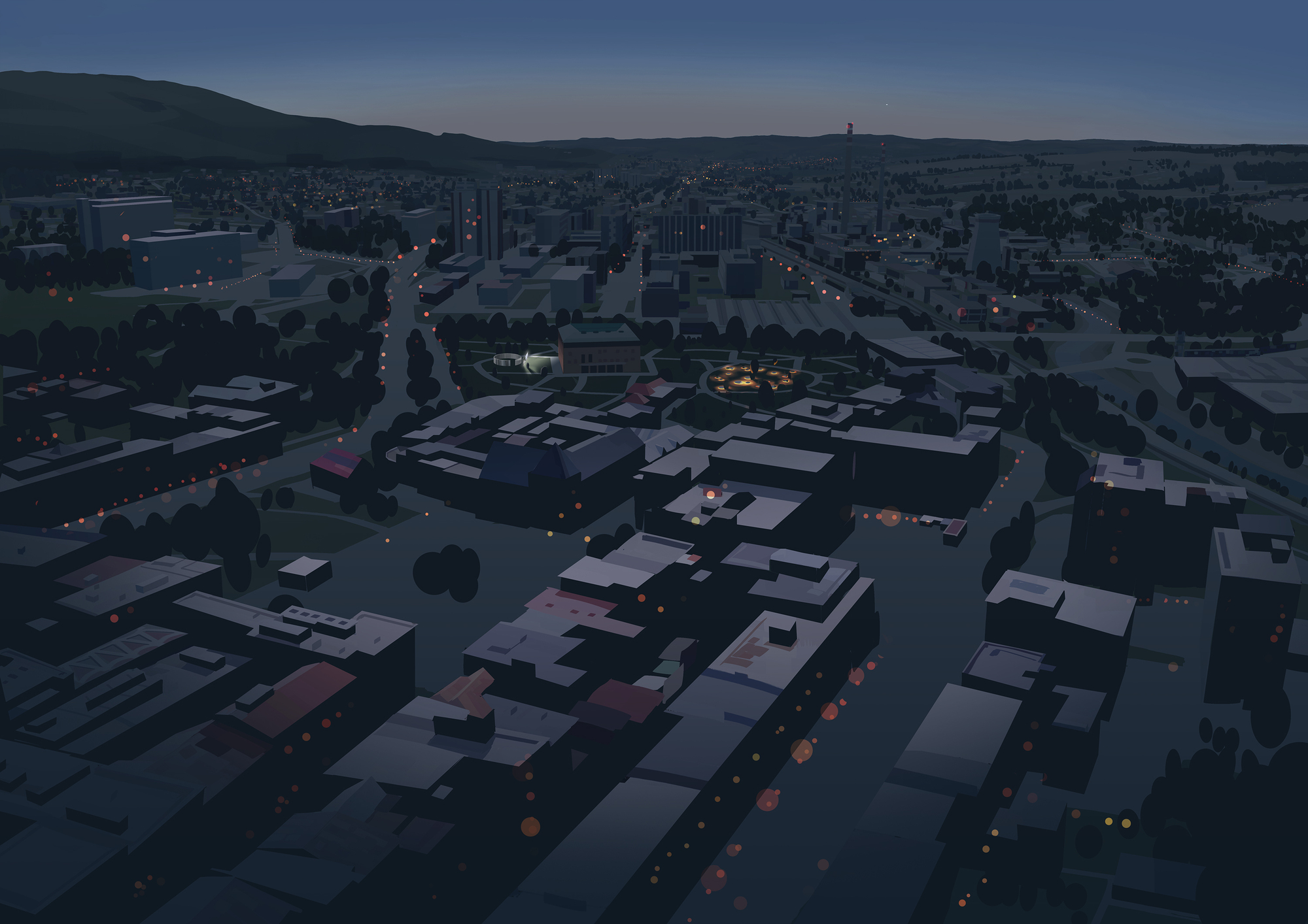 Mirrors of Zlín Installation / Loom on the Moon-51