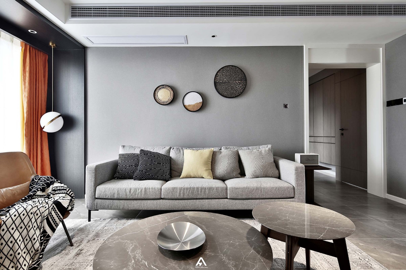 140㎡沉稳灰色系家居  阿鹤设计-17
