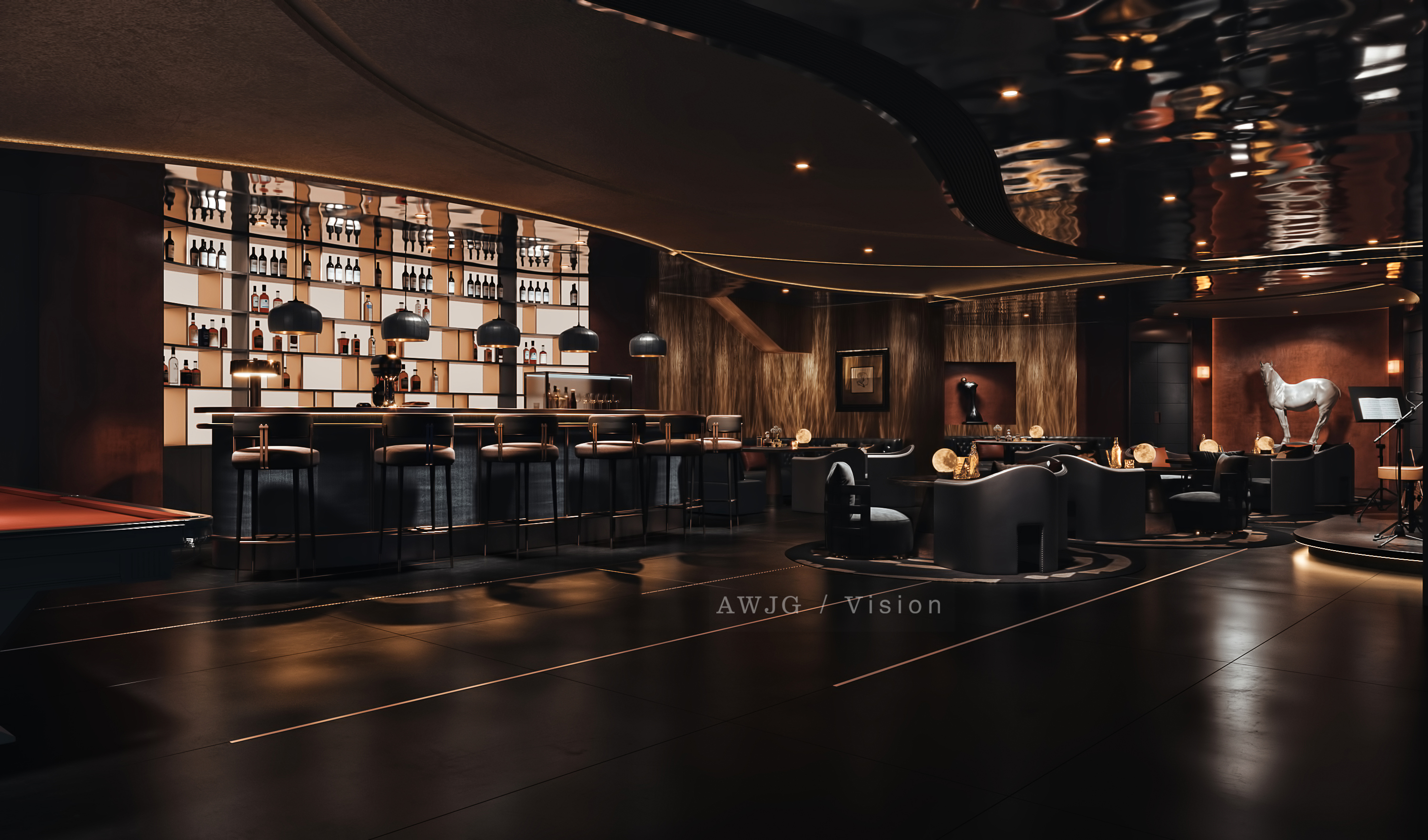 暗黑风雪茄吧酒吧-10