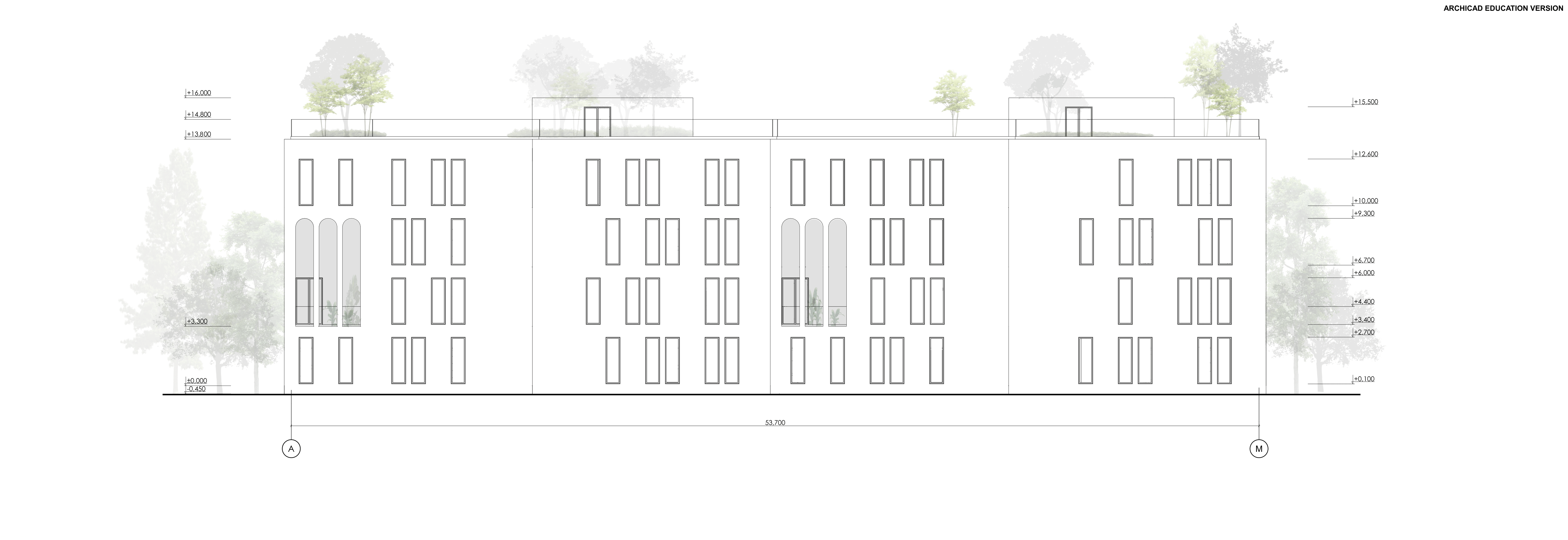 Low-rise building.Student project-6