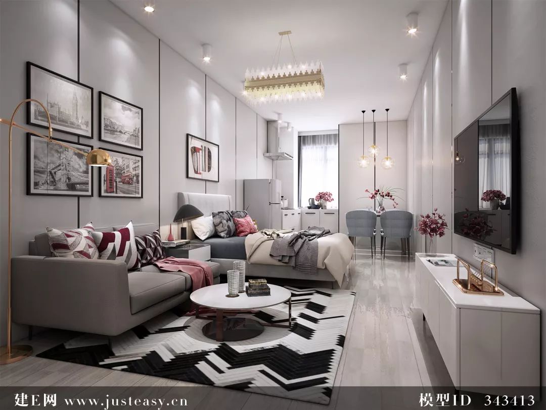 小户型设计宝典 | 紧凑空间变身高大上-33