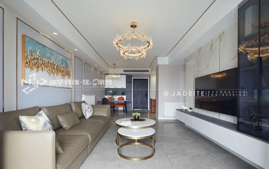 第一国际 116㎡现代轻奢空间设计丨锦华装饰-22