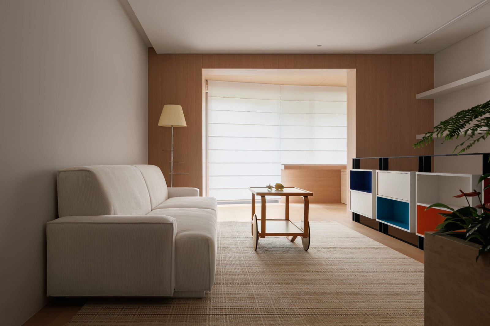 HURR赫设计丨复式的破界与重构:木质骨骼与简白画幕-58