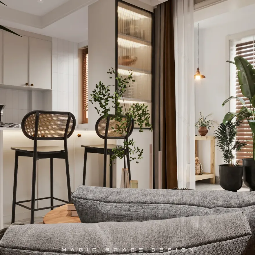 中古风三居室设计丨中国合肥丨麻吉空间联合设计机构-25